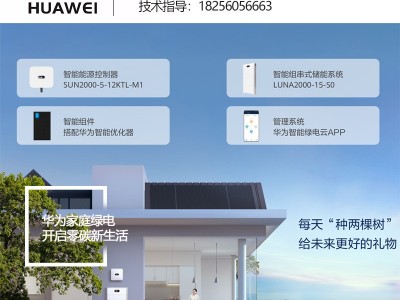 华为家庭绿电全套LUNA2000含电池模块5/10/20KW光伏储能系统图2