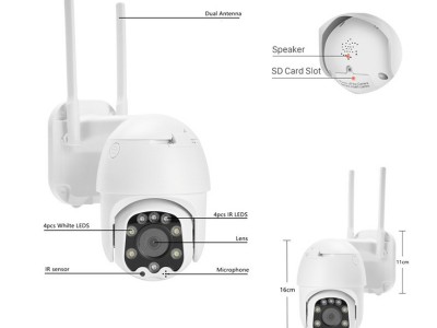 户外太阳能4G摄像头室外高清夜视360度全景变焦云台球机监控器图2
