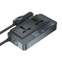 厂家供应200W车载逆变器12V转110V 220V电源转换器 汽车逆变器