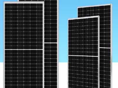 外贸热卖大功率550WP光伏单晶太阳能板高转换半片双玻光伏板500W图2