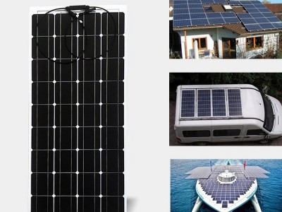 半柔性太阳能板户外房车电动车光伏发电板220v单晶太阳能充电板图3