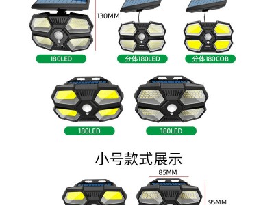 新款太阳能壁灯 人体感应分体式可遥控太阳能路灯 新农村户外照明图3