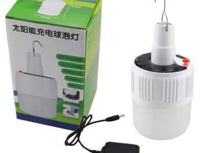 太阳能移动夜市地摊灯家用停电应急灯LED充电灯泡户外野营摆摊灯图4