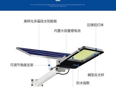 太阳能路灯一体化道路照明灯新农村家用广场灯超亮化灯具厂家自销图4