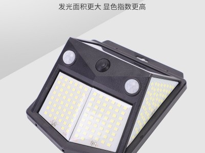 太阳能灯庭院照明家用户外200LED人体感应防晒室外路灯壁灯花园灯图3