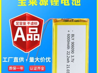 工厂906090-6000mAh太阳能玩具数码消防应急灯可充电聚合物锂电池图3