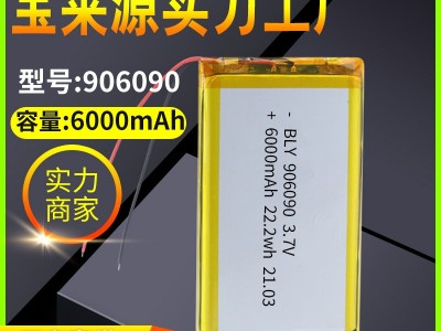 工厂906090-6000mAh太阳能玩具数码消防应急灯可充电聚合物锂电池图1