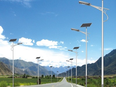 新农村太阳能路灯道路照明路灯6米8米市电路灯单臂LED路灯图2