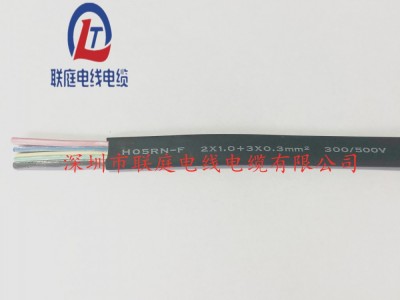 供应扁线橡胶H05RN-F2*1.0+3*0.3mm线现货扁型橡胶线图3