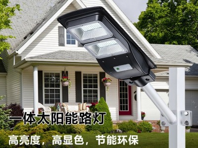 跨境太阳能一体化路灯led人体感应灯新农村惠民庭院灯JY8890路灯图2