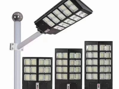 一体化太阳能LED超亮防水路灯庭院奔驰款太阳能路灯新农村建设图1