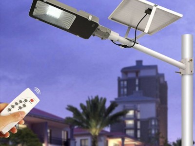 厂家直销太阳能路灯户外防水雷晒LED高亮庭院太阳能小金豆路灯图3