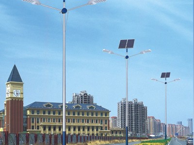 厂家供应太阳能路灯户外灯5米6米8米新农村道路大功率led路灯杆图4