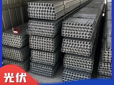 热镀锌光伏支架消防管道C型钢管廊支架钢管冷弯太阳能光伏支架图1
