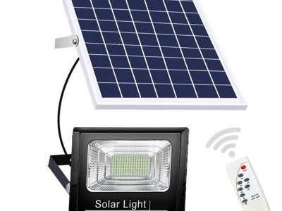 LED太阳能灯 户外照明人体感应庭院壁灯防水家用遥控太阳能投光灯图5
