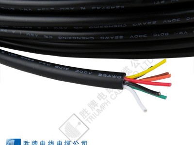 厂家直供电子线 UL正标电线UL2464 18AWG 5芯电源线护套线图2