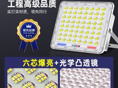 君慕太阳能灯投光灯户外照明庭院灯led太阳能路灯过道灯厂家批发图3