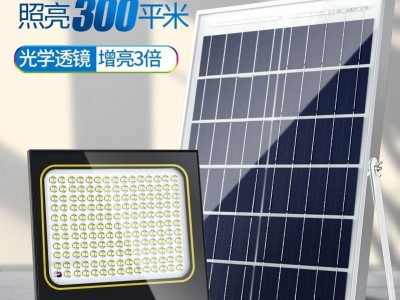 太阳能投光灯庭院灯超亮大功率新款感应家用室内外照明防水照明灯图1