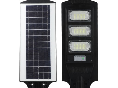 户外太阳能灯头一体化路灯头80W马路长方形智能感应高亮防水图2