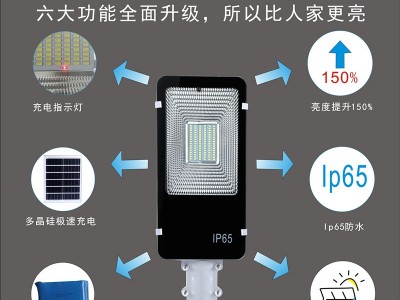 太阳能路灯一体化户外LED感应路灯新款庭院壁灯家用工程太阳能灯图2