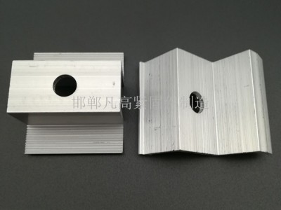 光伏支架配件 中压块 边压块 侧压块 太阳能光伏配件 铝合金压块图2