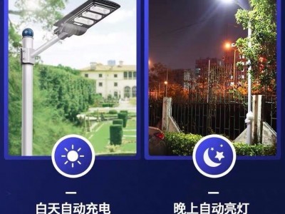 太阳能路灯人体感应灯新农村户外家用小区庭院LED一体路灯室外灯图2