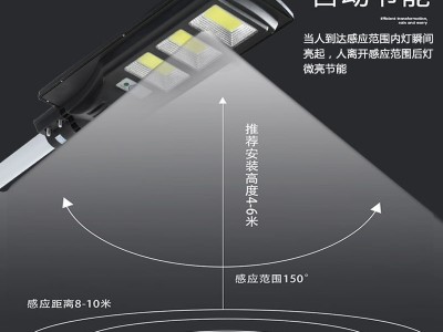 太阳能路灯人体感应灯户外家用小区庭院新农村LED一体路灯室外灯图4