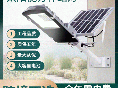 太阳能分体路灯家用户外灯大功率led庭院灯新农村全自动照明路灯图1