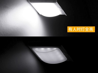 跨境太阳能壁灯16LED灯 智能光控户外庭院路灯 感应灯一体化路灯图3