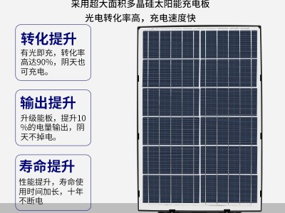 新款太阳能灯户外庭院灯家用大功率室外超亮太阳能一体路灯户外灯图2