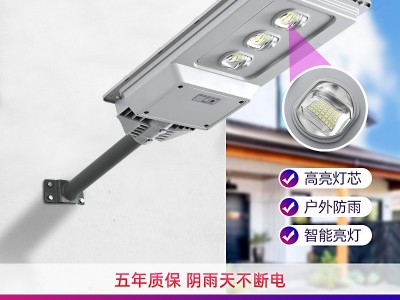 新款道路工程一体化太阳能路灯 户外防水农村家用庭院led太阳能灯图2