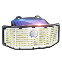 新款252LED太阳能感应灯防水跨境亚马逊热销壁灯