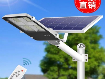 新款LED太阳能路灯投光灯户外防水庭院灯厂家直销新农村路灯图1