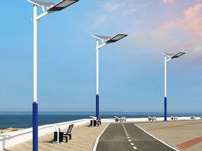 新款LED太阳能路灯投光灯户外防水庭院灯厂家直销新农村路灯图4