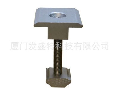 光伏支架铝合金中压块 T型中压 光伏配件压块 组件压块 mid clamp图1
