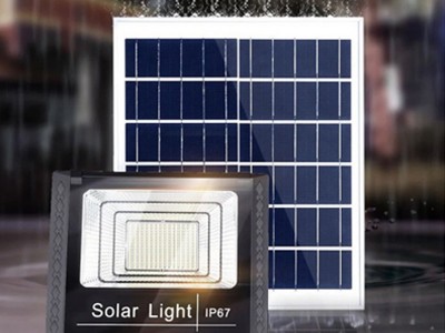 跨境供应太阳能投光灯太阳能泛光灯50W80W100W200W300W户外防水图1