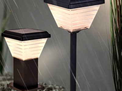太阳能庭院方形led草坪灯 户外公园小区柱头别墅道路景观草地灯图4