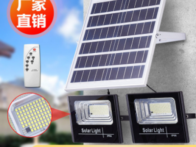 承嘉500瓦太阳能卧室吸顶灯庭院灯防水投光灯新农村路灯工厂直销图4