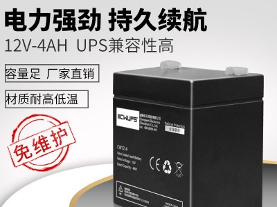 UPS不间断电源 免维护铅酸蓄电池12V4AH 蓄电池厂家批发 三年质保图1