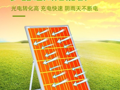 太阳能灯 家用室外庭院灯工程led投光灯户外防水遥控太阳能投光灯图3