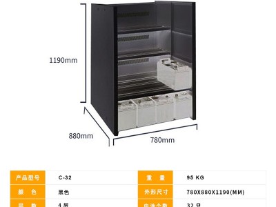 配电柜12V铅酸蓄电池防压防灰尘ups不间断电源专用电池柜厂家直供图4