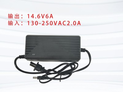 户外移动电源适配器储能电源充电器锂电池充电器14.6v6a图1