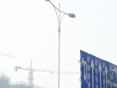 厂家批发双臂路灯杆 户外照明热镀锌双臂路灯杆小区广场现货供应图4