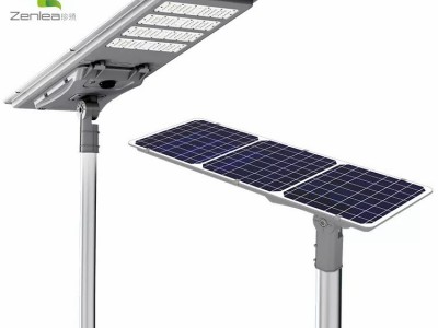 热销户外防水 IP65 铝 60w 80w 100w 集成多合一 LED 太阳能路灯图3
