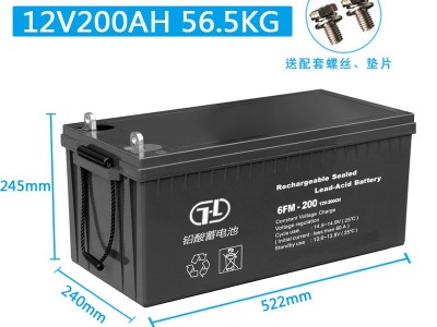 太阳能12V200AH铅酸蓄电池100家用150大容量电瓶12伏38安24AH250A图3