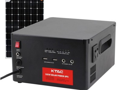 新款220V户外太阳能储能电源300W 大功率便携式不间断UPS应急电源图1