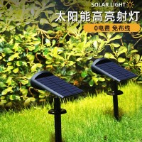 亚马逊遥控太阳能户外庭院灯家用超亮防水草坪花园露台照树射灯