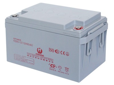 原装蓄电池全新宏哲ups电源电池6GFM-65AH太阳能蓄电池3年质保图3