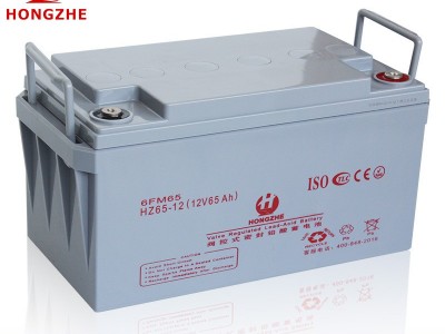 原装蓄电池全新宏哲ups电源电池6GFM-65AH太阳能蓄电池3年质保图2