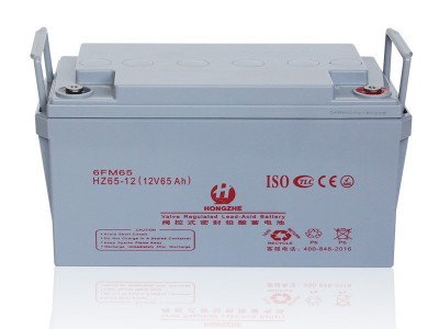 原装蓄电池全新宏哲ups电源电池6GFM-65AH太阳能蓄电池3年质保图5